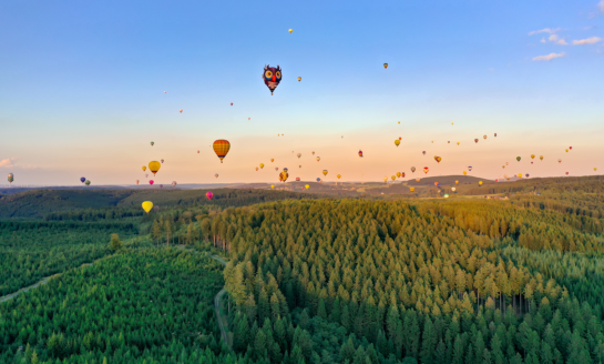 Die 10 schönsten Orte für eine Ballonfahrt in Deutschland