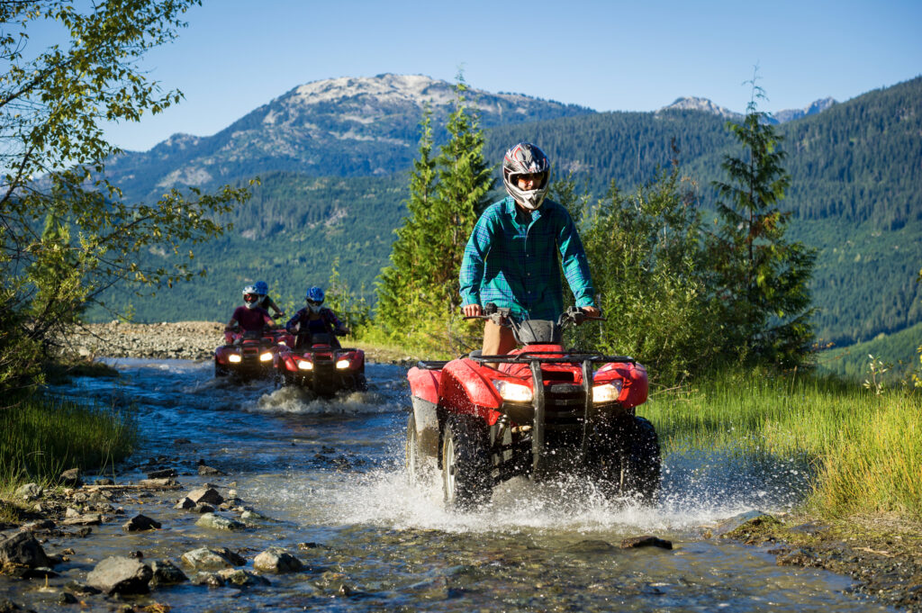 Aktivität im Sommer: Quadfahren