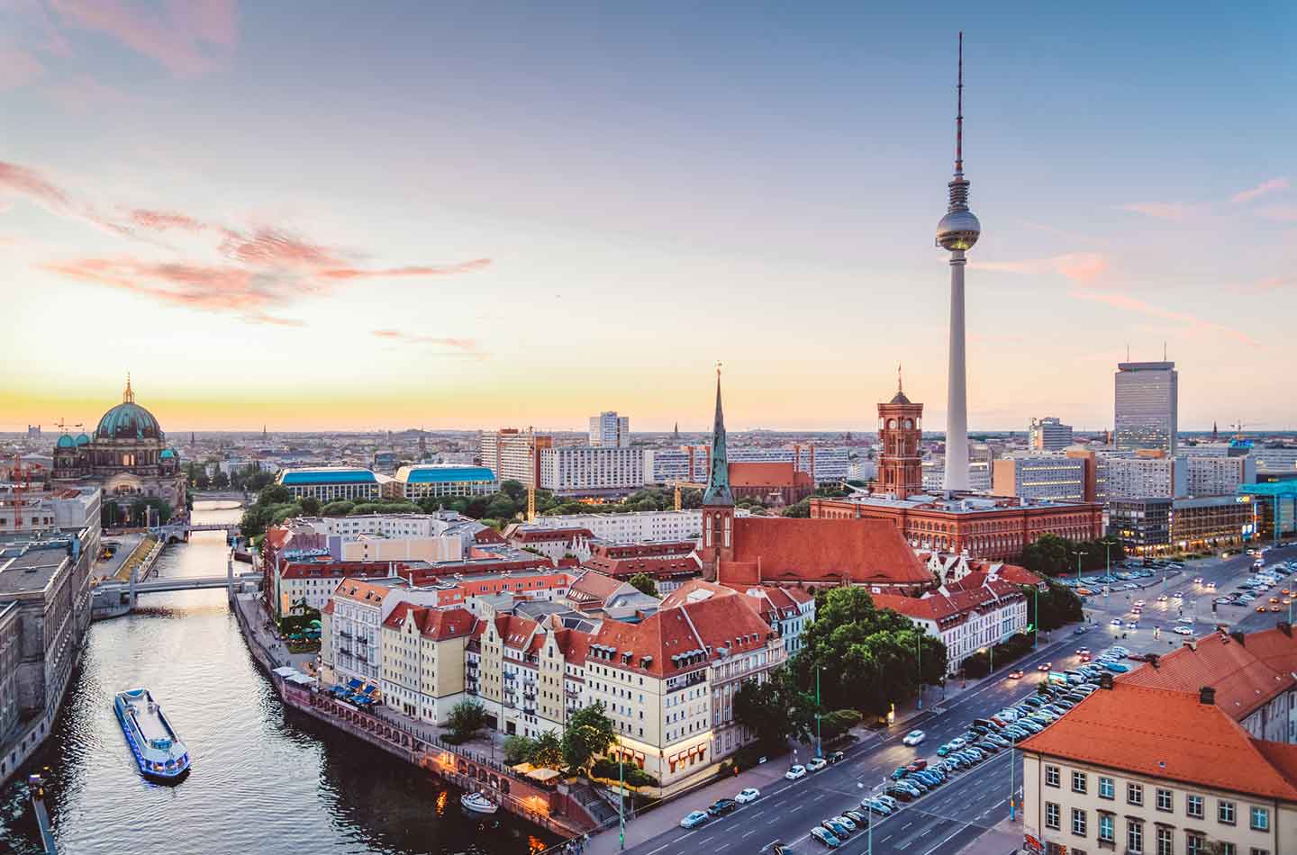 Berlin mit Blick auf den Fernsehturm.