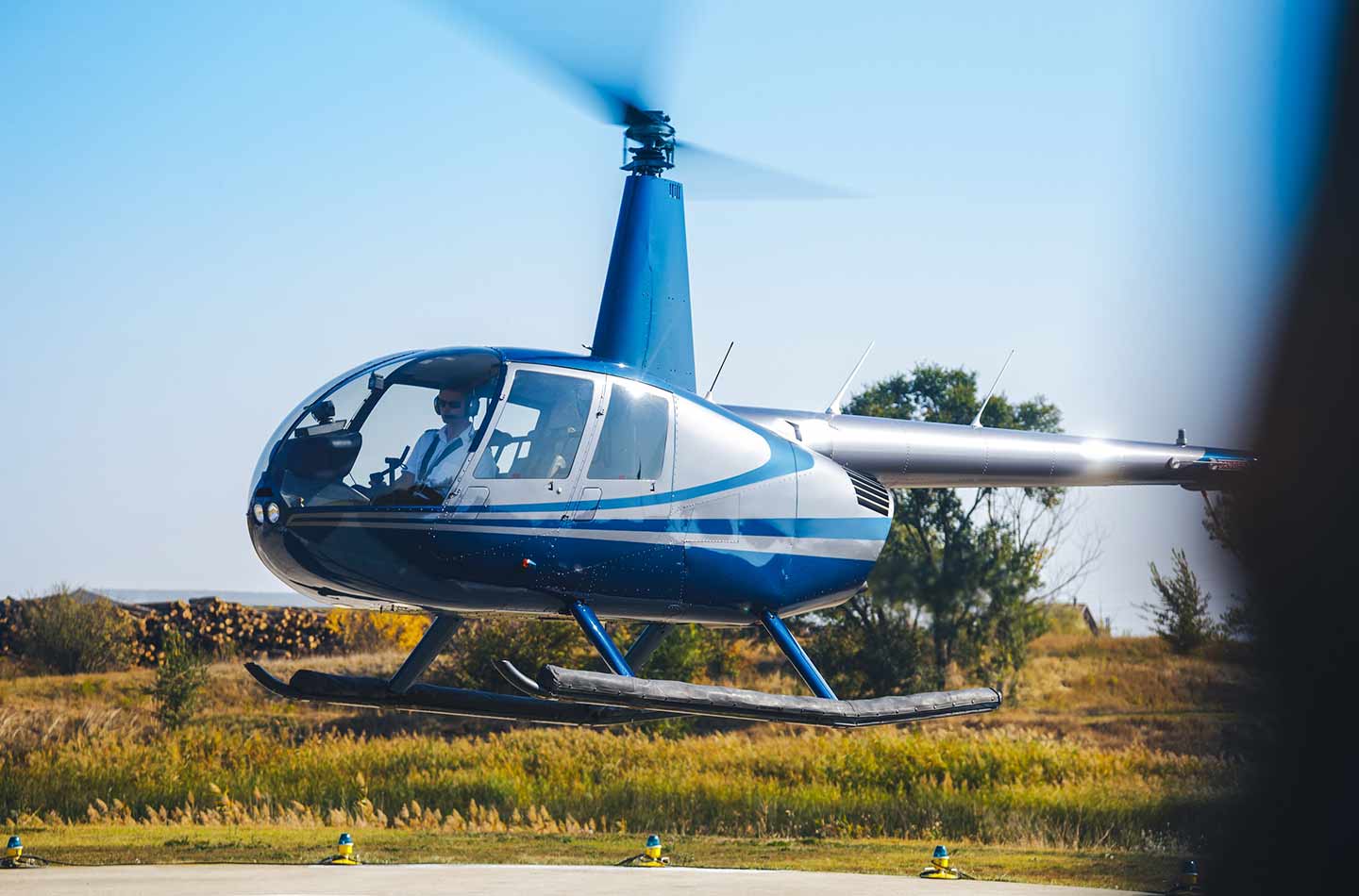 Helikopter in der Luft