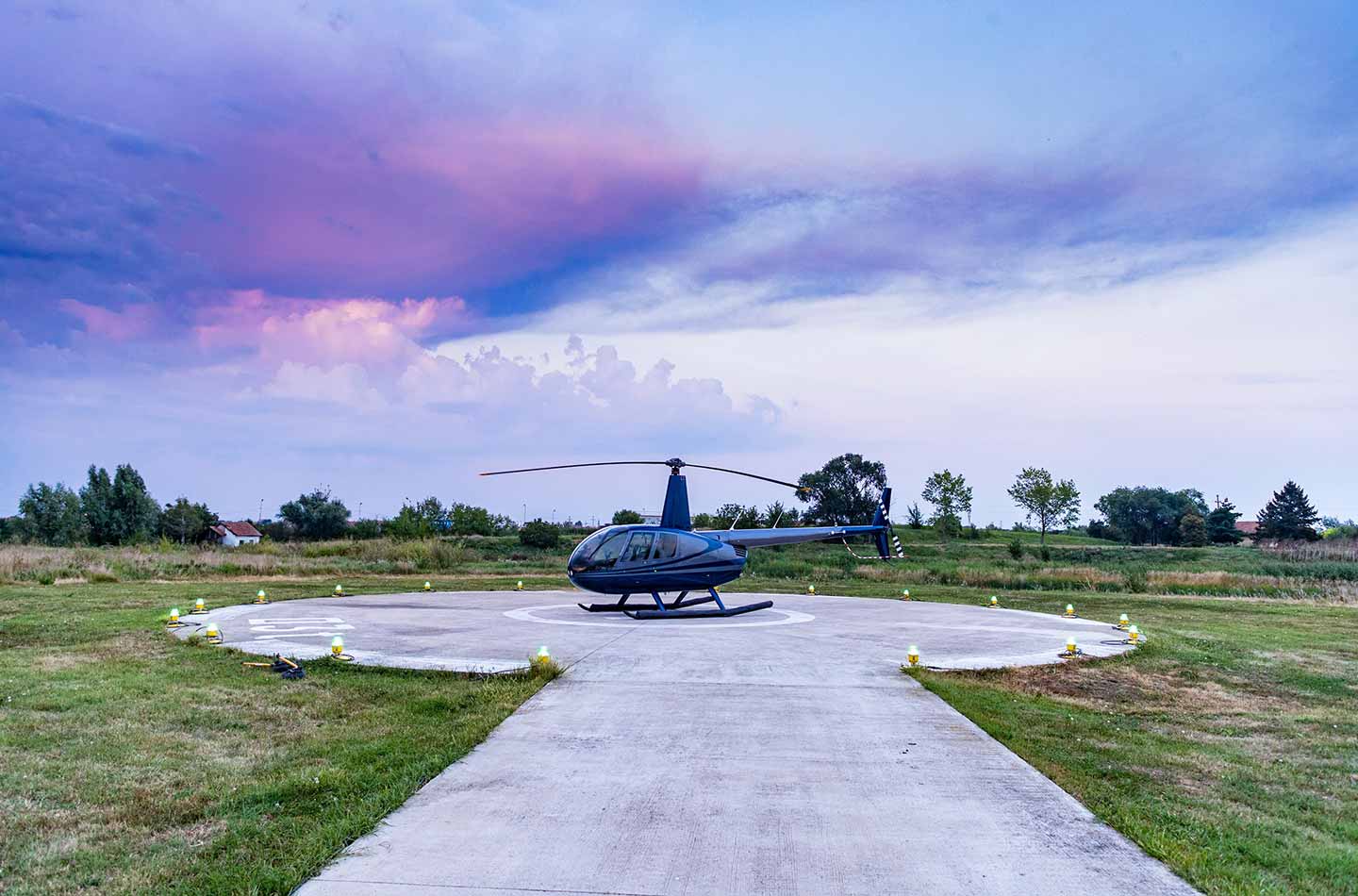 Helikopter am Boden